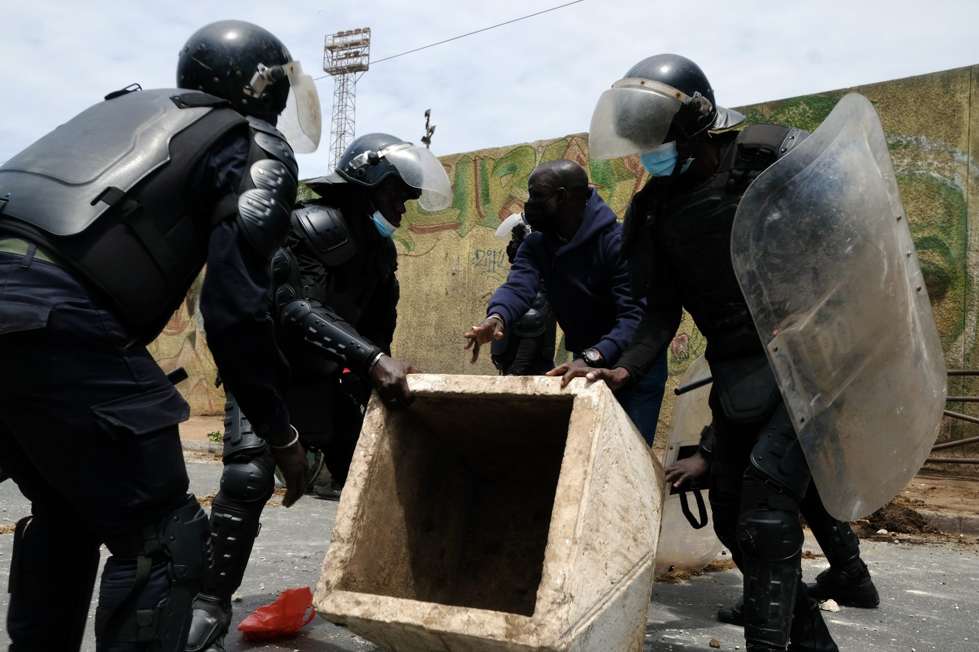 Le proteste a Dakar, in Senegal