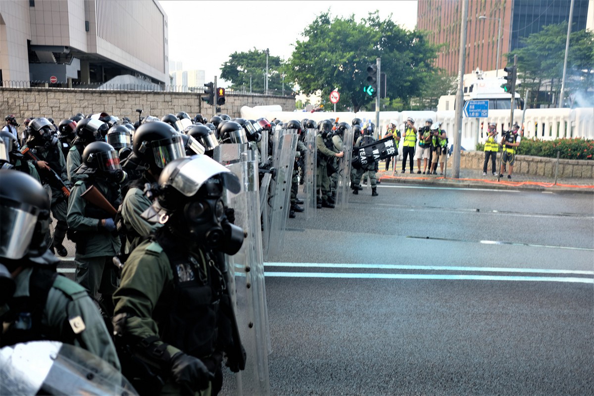 Le proteste ad Hong Kong il 15 settembre
