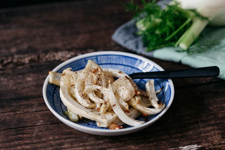 finocchi al forno con semi di cumino