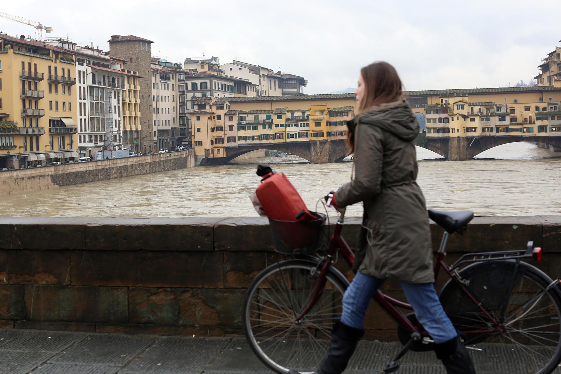 Le foto della piena dell'Arno a Firenze