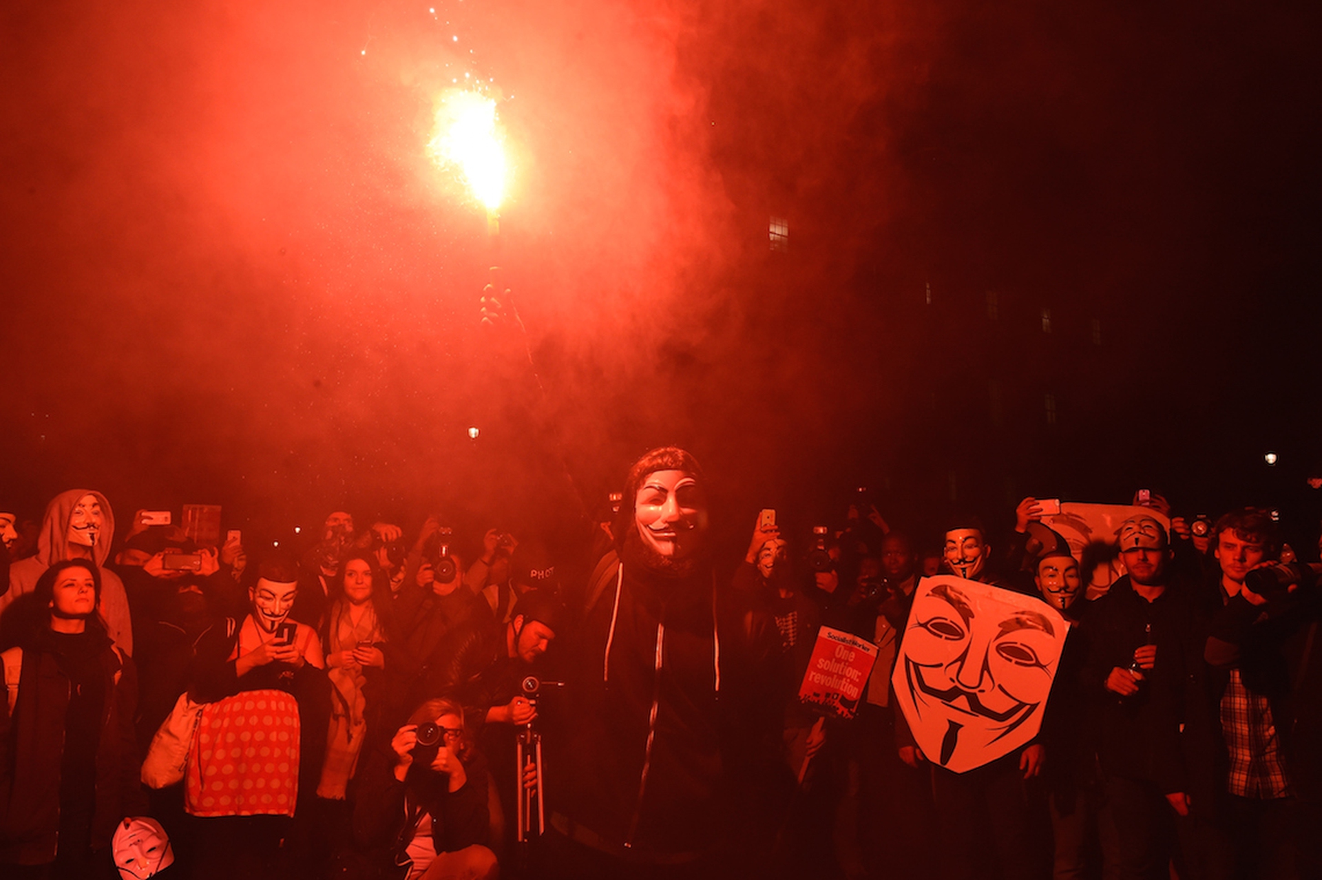 Million Mask March Londra 2015