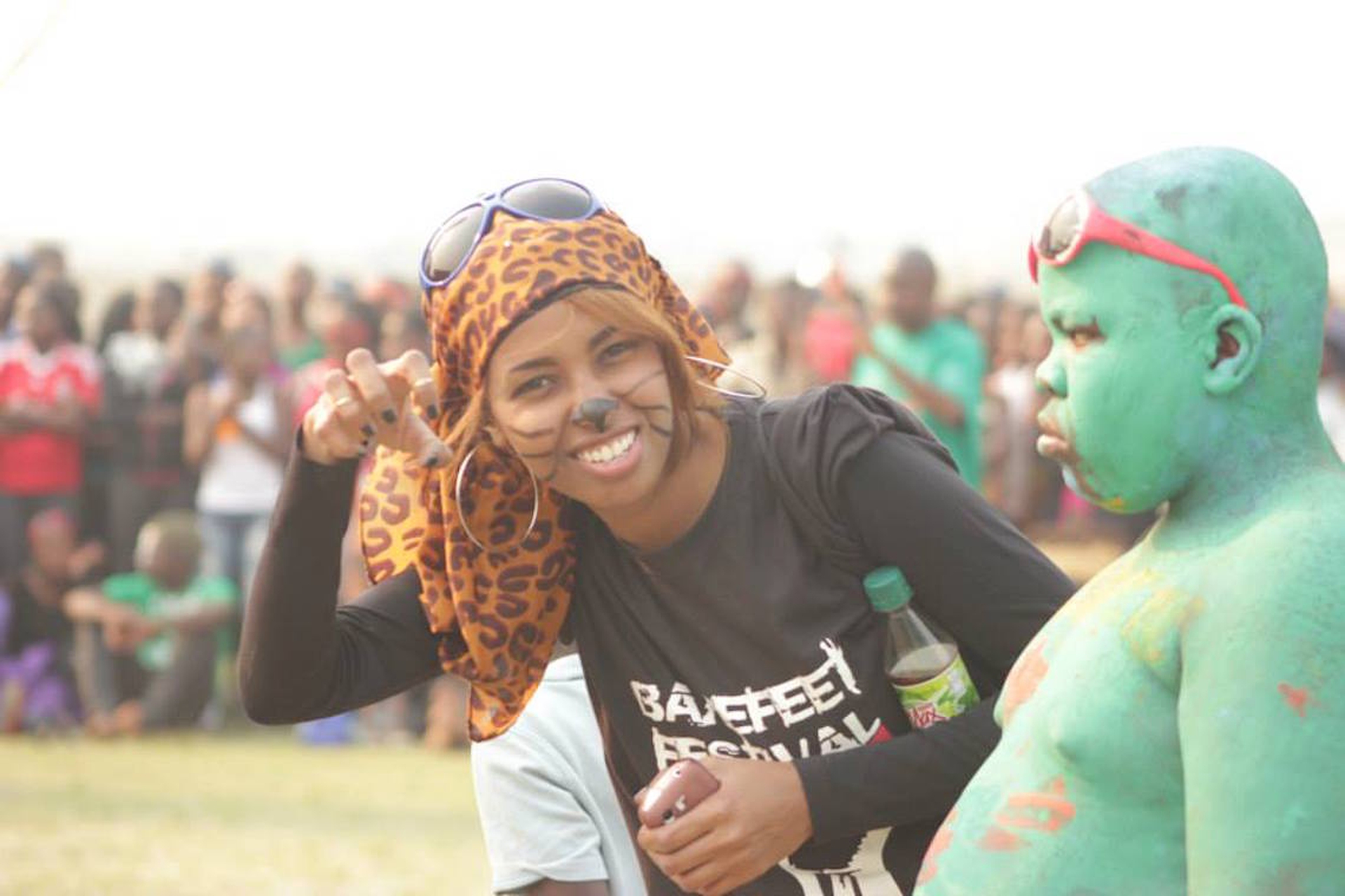 The Barefeet Theatre troupe in Lusaka, Zambia