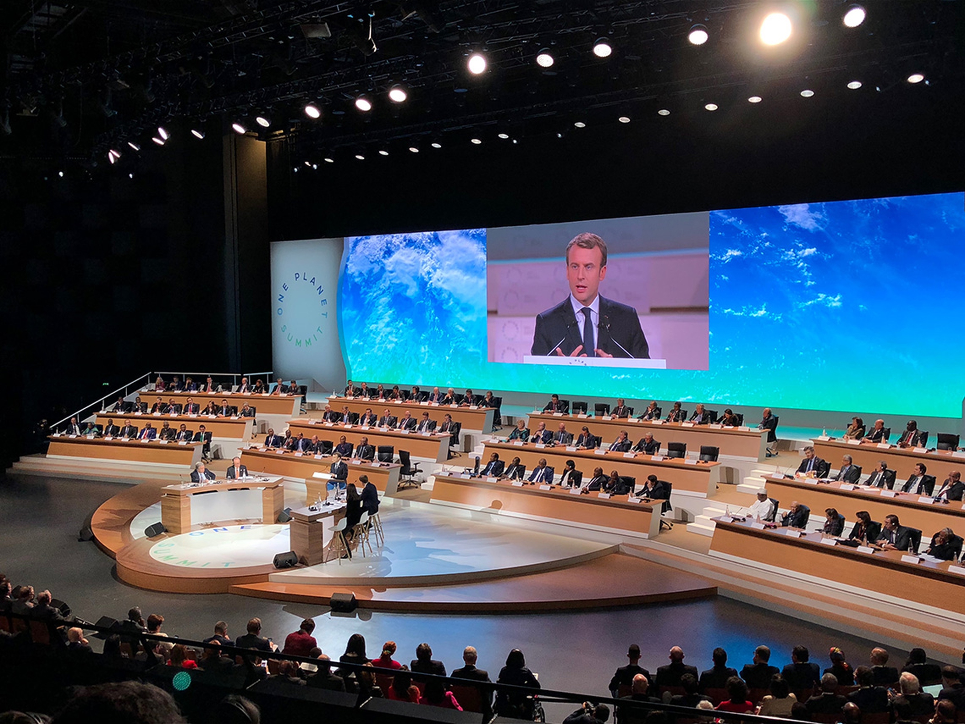 Le foto del One Planet summit del 12 dicembre 2017