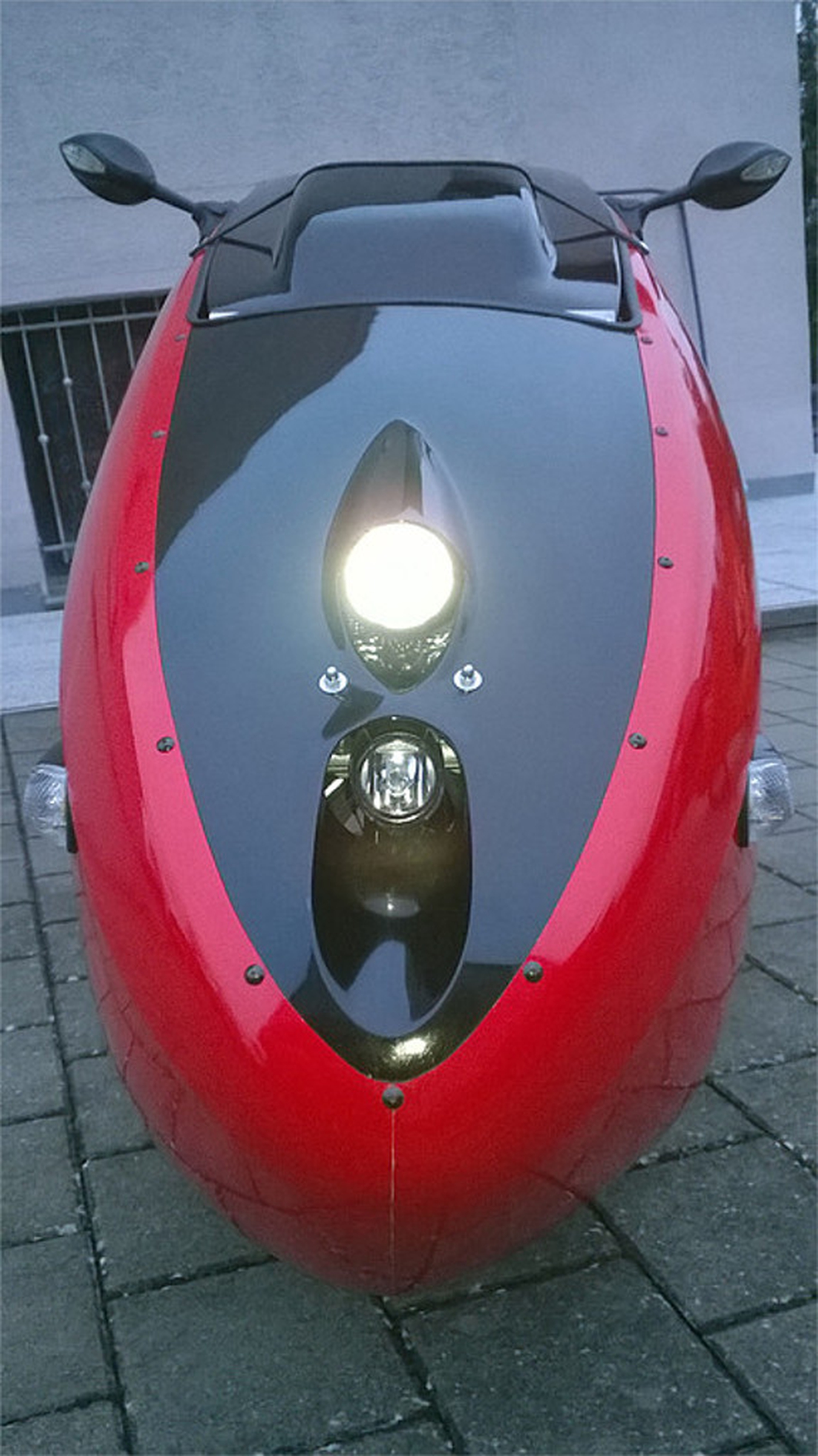 Cabriovelo, la luce anteriore