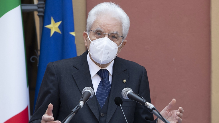 Il presidente della Repubblica Sergio Mattarella
