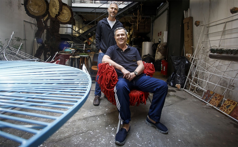 I fratelli Campana nel loro studio (foto di MIGUEL SCHINCARIOL/AFP/Getty Images)