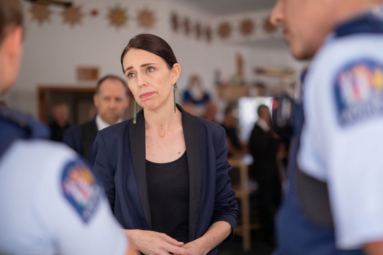 Jacinda Arden white island 