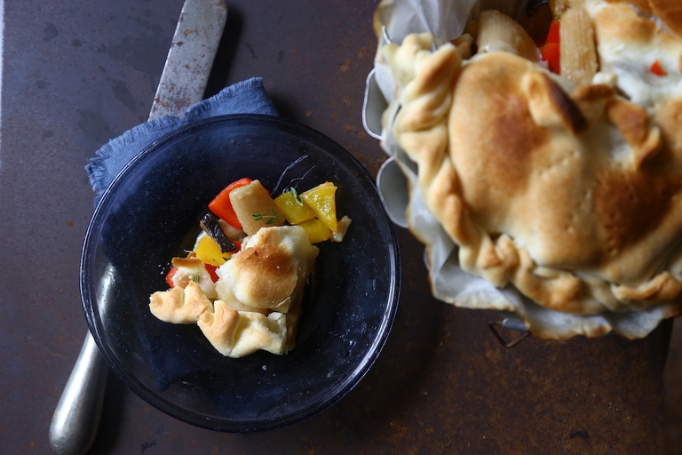 pasta integrale con peperoni