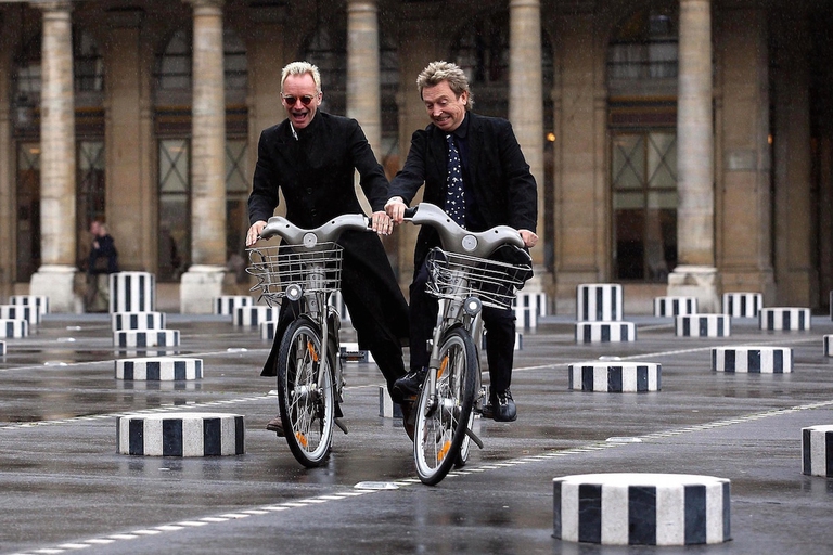 sting andy summers riding velib