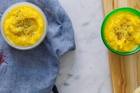 Zuppa di sedano rapa e zafferano