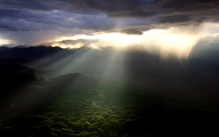 Panorama delle foreste di Sumatra