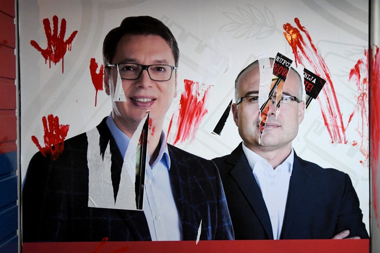 Le proteste in Serbia