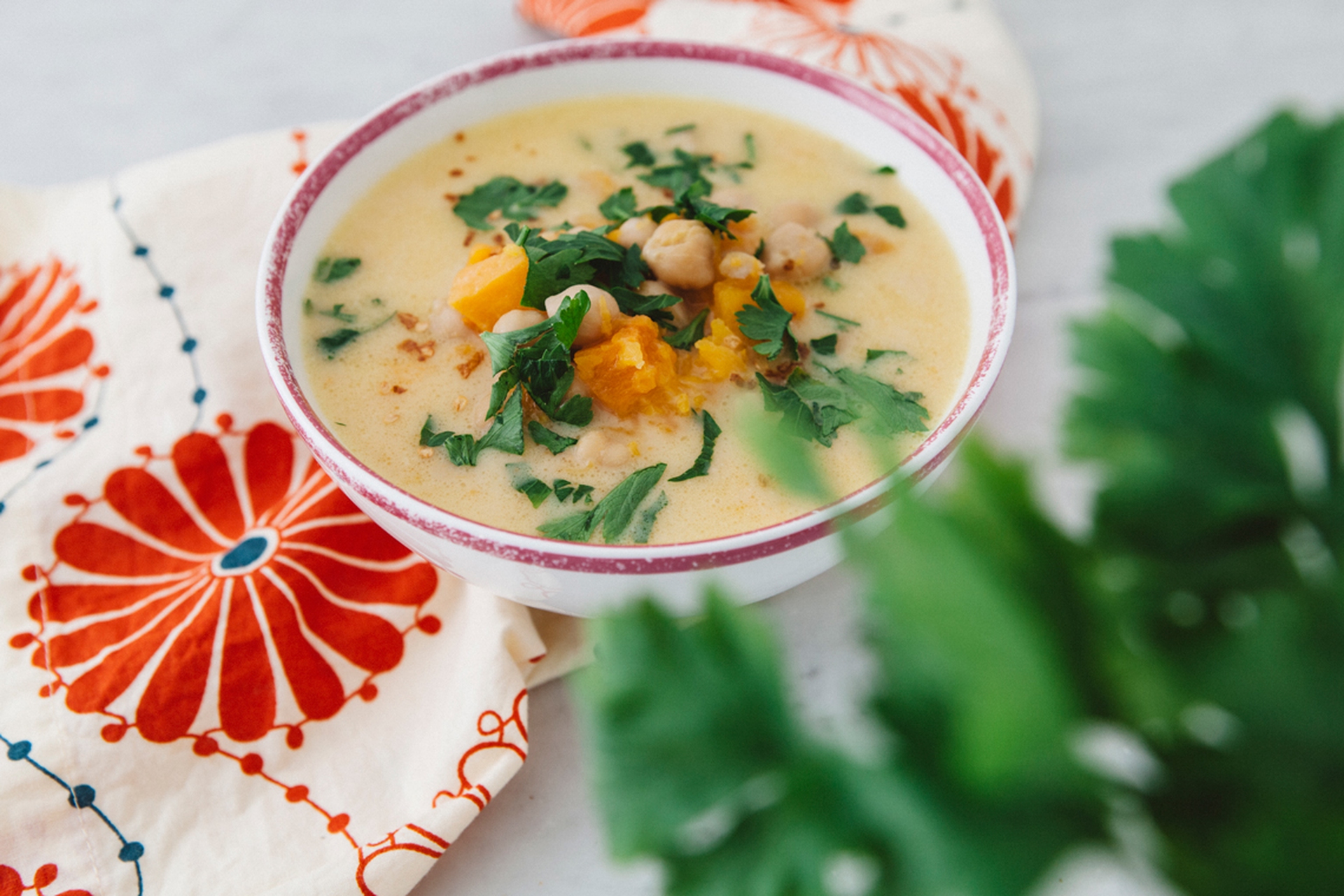 Curry di zucca e ceci
