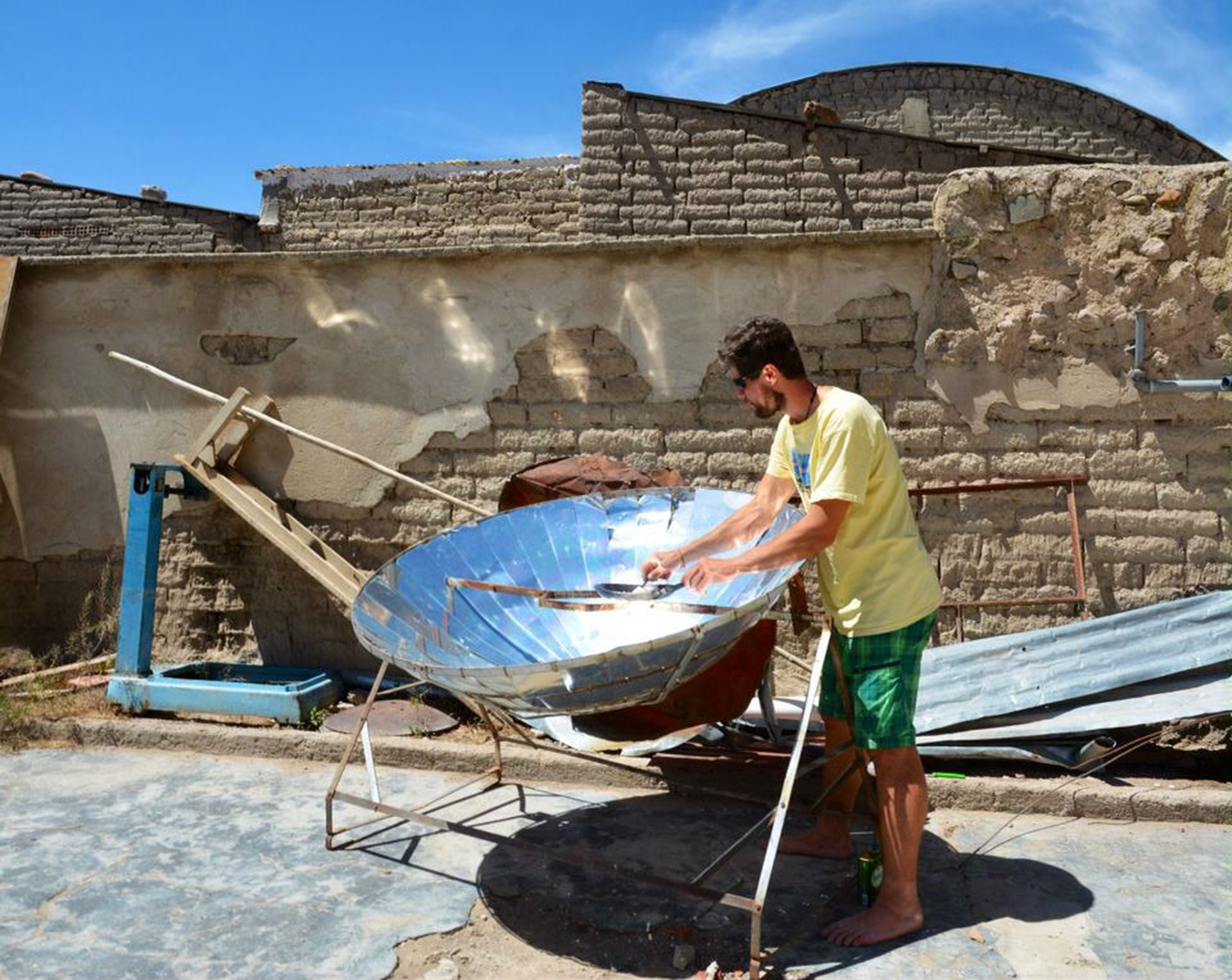Happy Family Biocycling in Bolivia