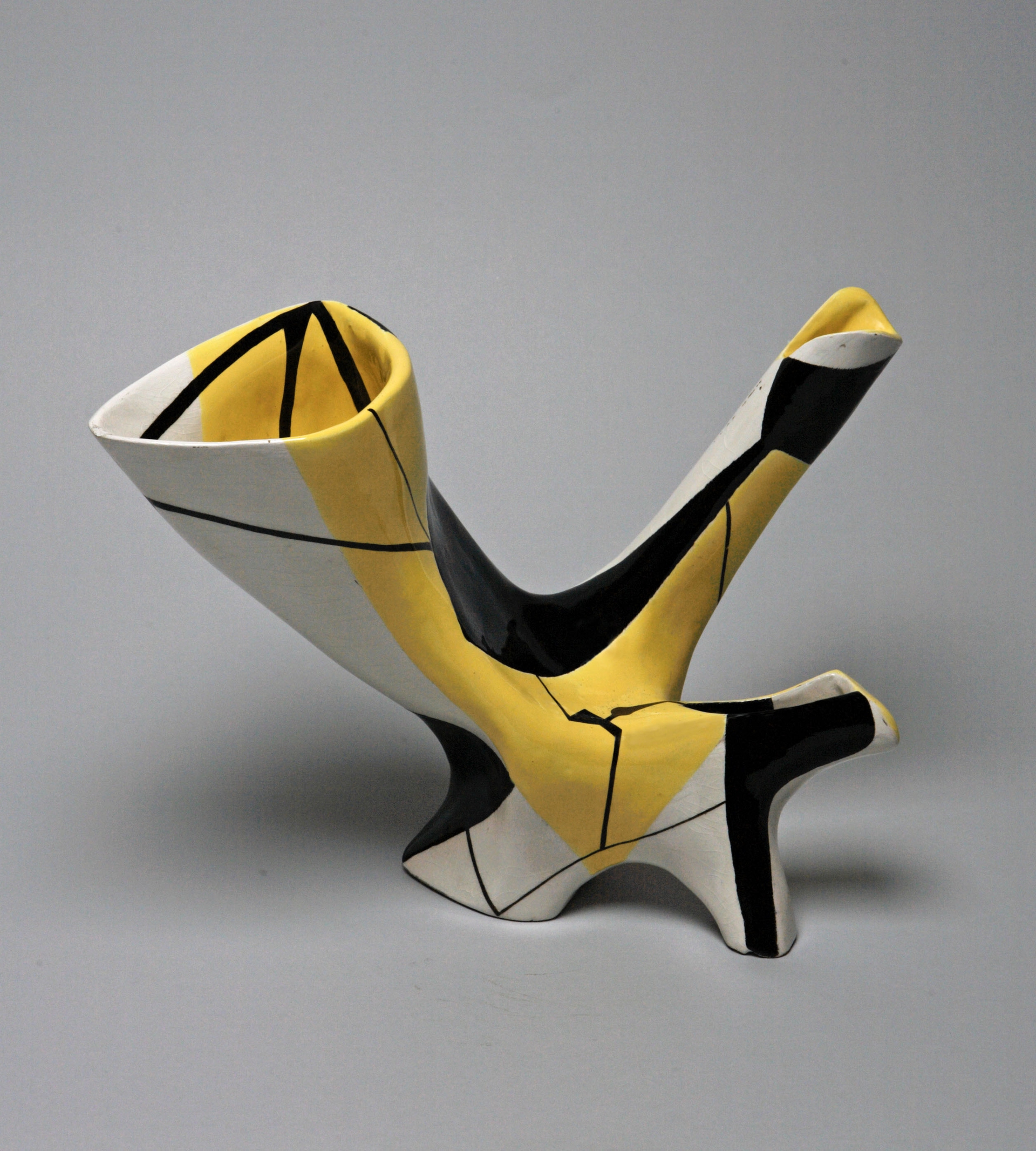 Antonia Campi, vaso in ceramica policroma