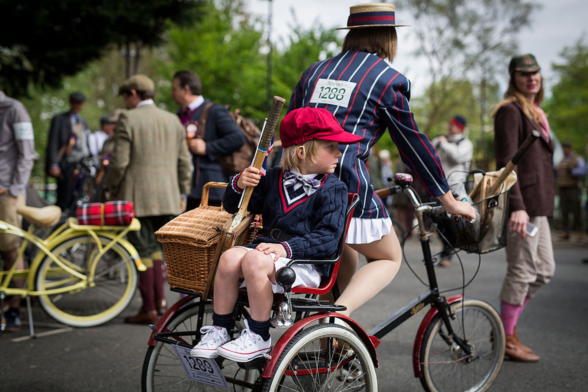 Cargo bike al Tweed Run 2016