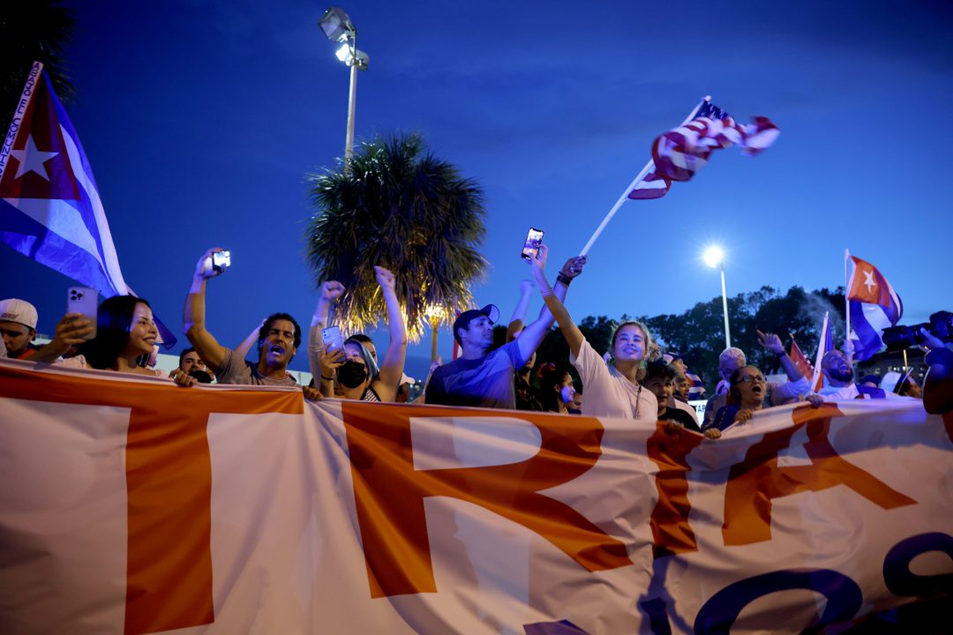 Miami's Little Havana Community Reacts To Protests In Cuba