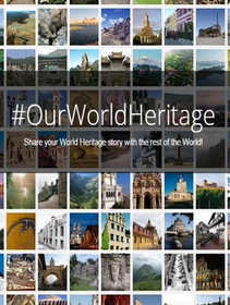 Unesco supports world heritage sites with hashtags and books