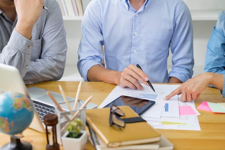 Universitari durante una sessione di studio