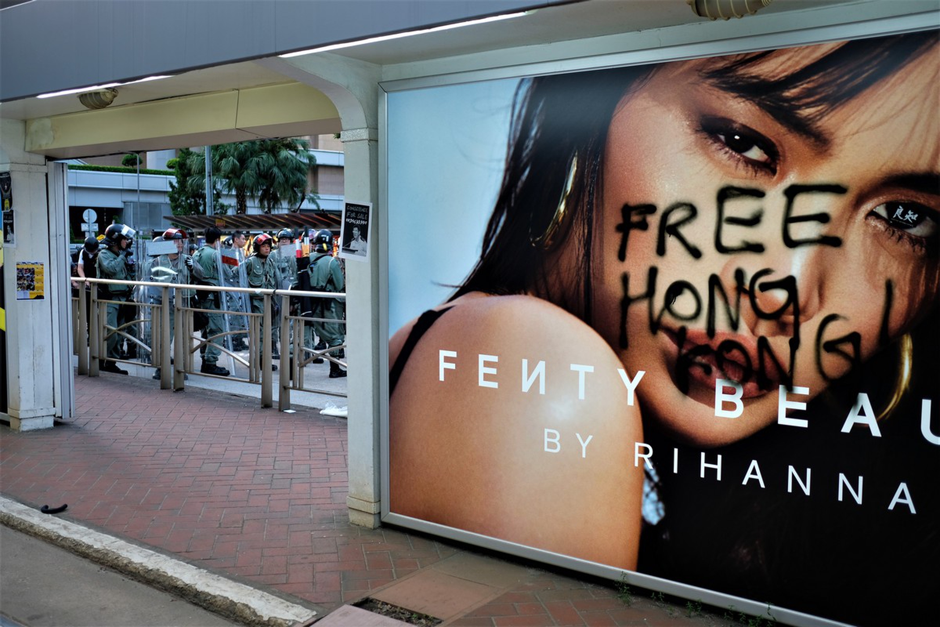 Le proteste ad Hong Kong il 15 settembre