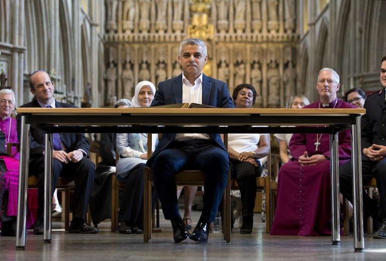 sadiq khan ceremony