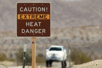 California, 54,4 gradi nella Death Valley. Potrebbe essere la temperatura più alta mai registrata sulla Terra