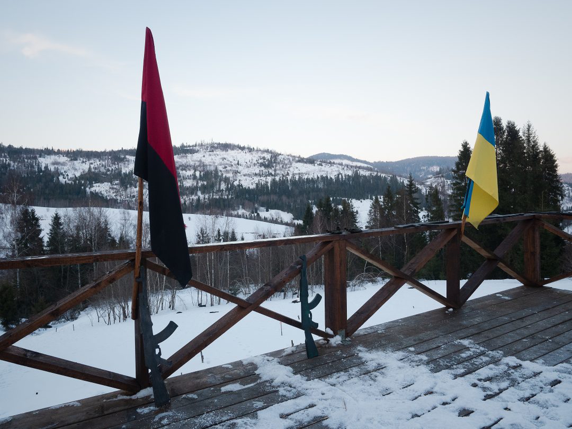 Civilians Participate In Tactical Defence Training In Western Ukraine's Mountains