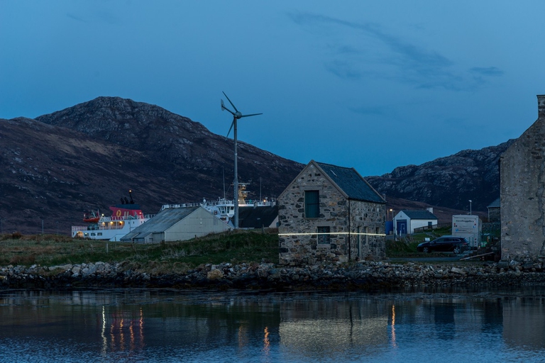 Lines (57° 59’N, 7° 16’W) is an interactive light installation in Scotland's Outer Hebrides, which make sea level rise visible © Pekka Niittyvirta, Timo Aho
