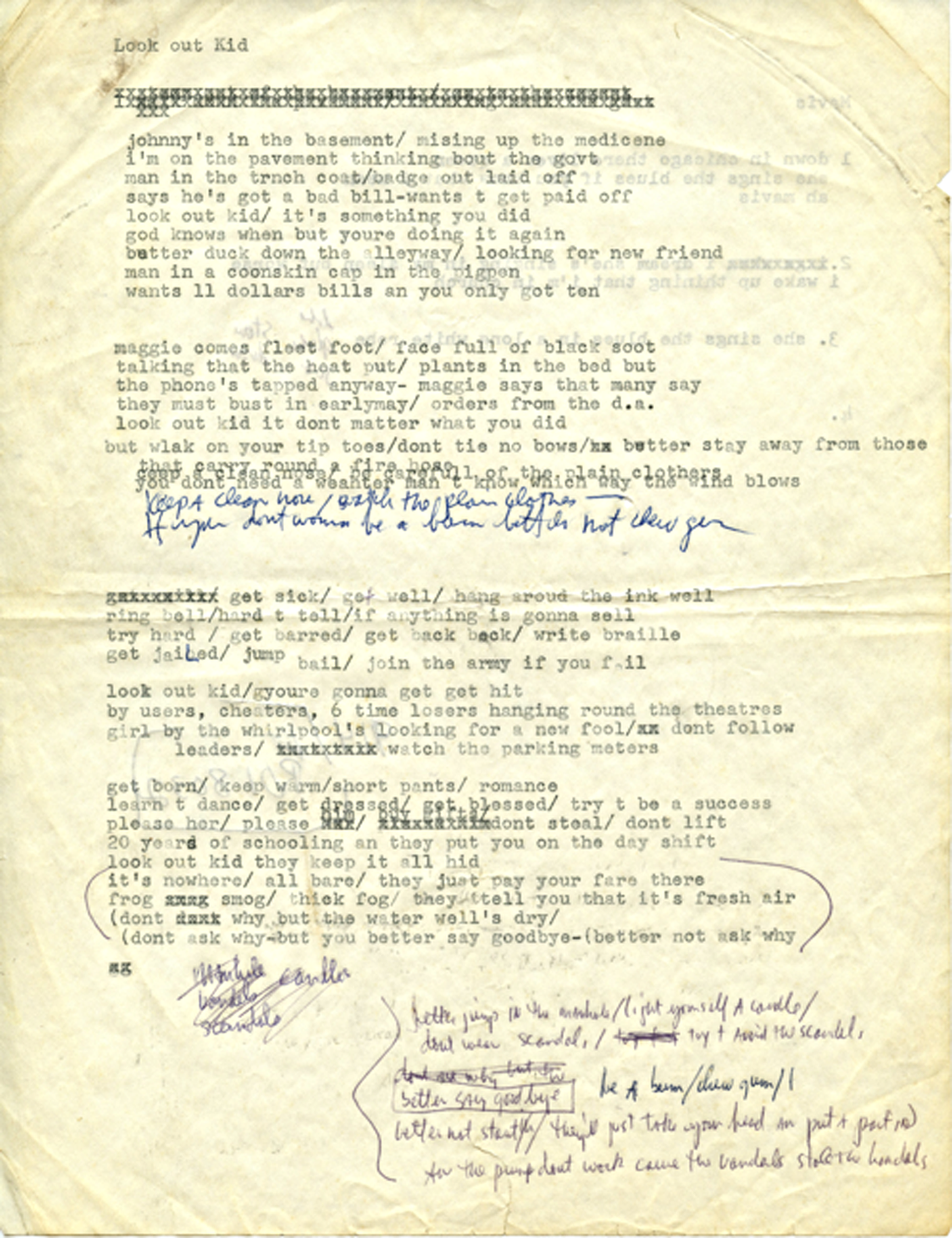 Subterranean Homesick Blues