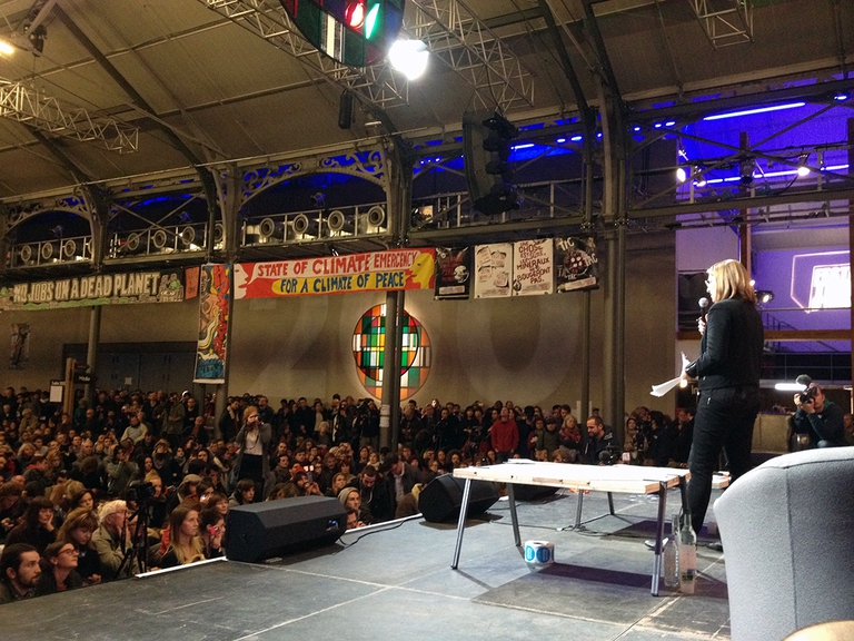 Naomi Klein speech capitalism climate CAZ Paris