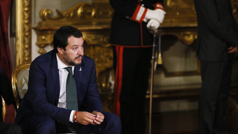 Il ministro dell'Interno Matteo Salvini