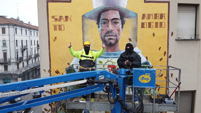  murale Sant'Ambrogio 