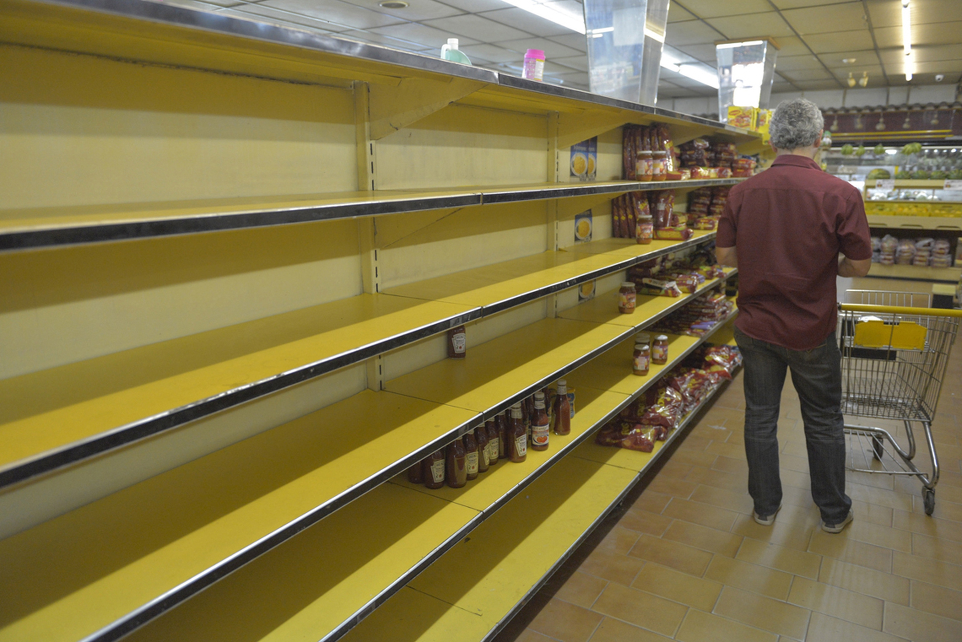 5 Scaffali vuoti nei supermercati di Caracas