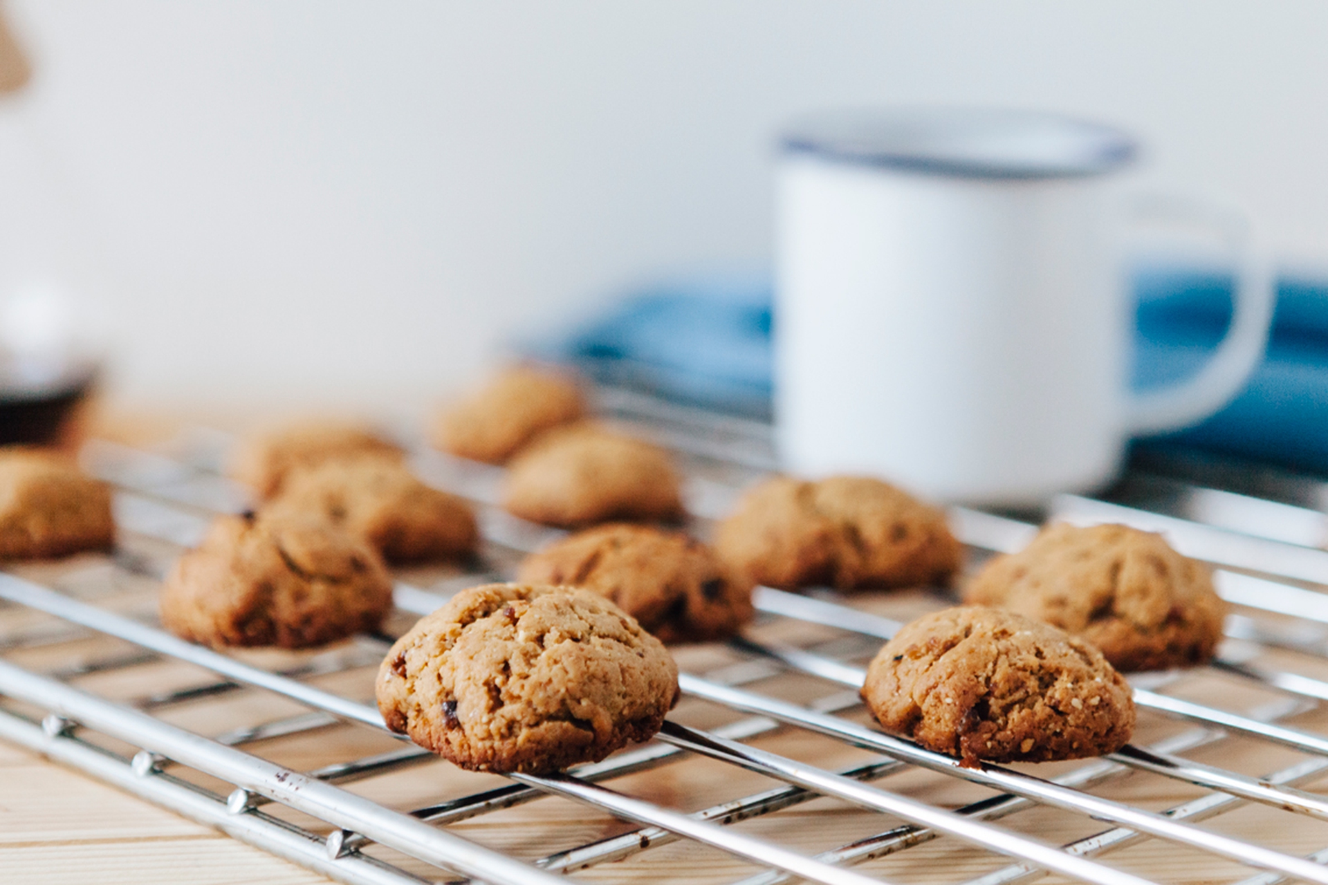 Biscuits with peanut butter