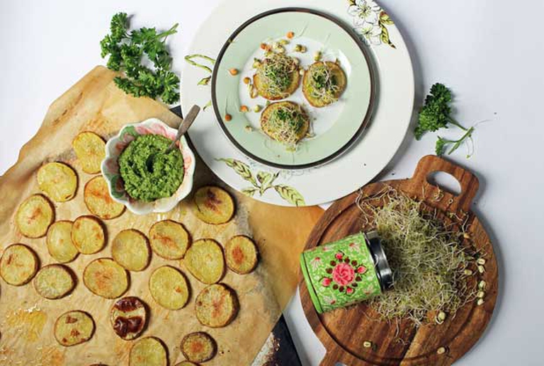 patate pesto germogli interna