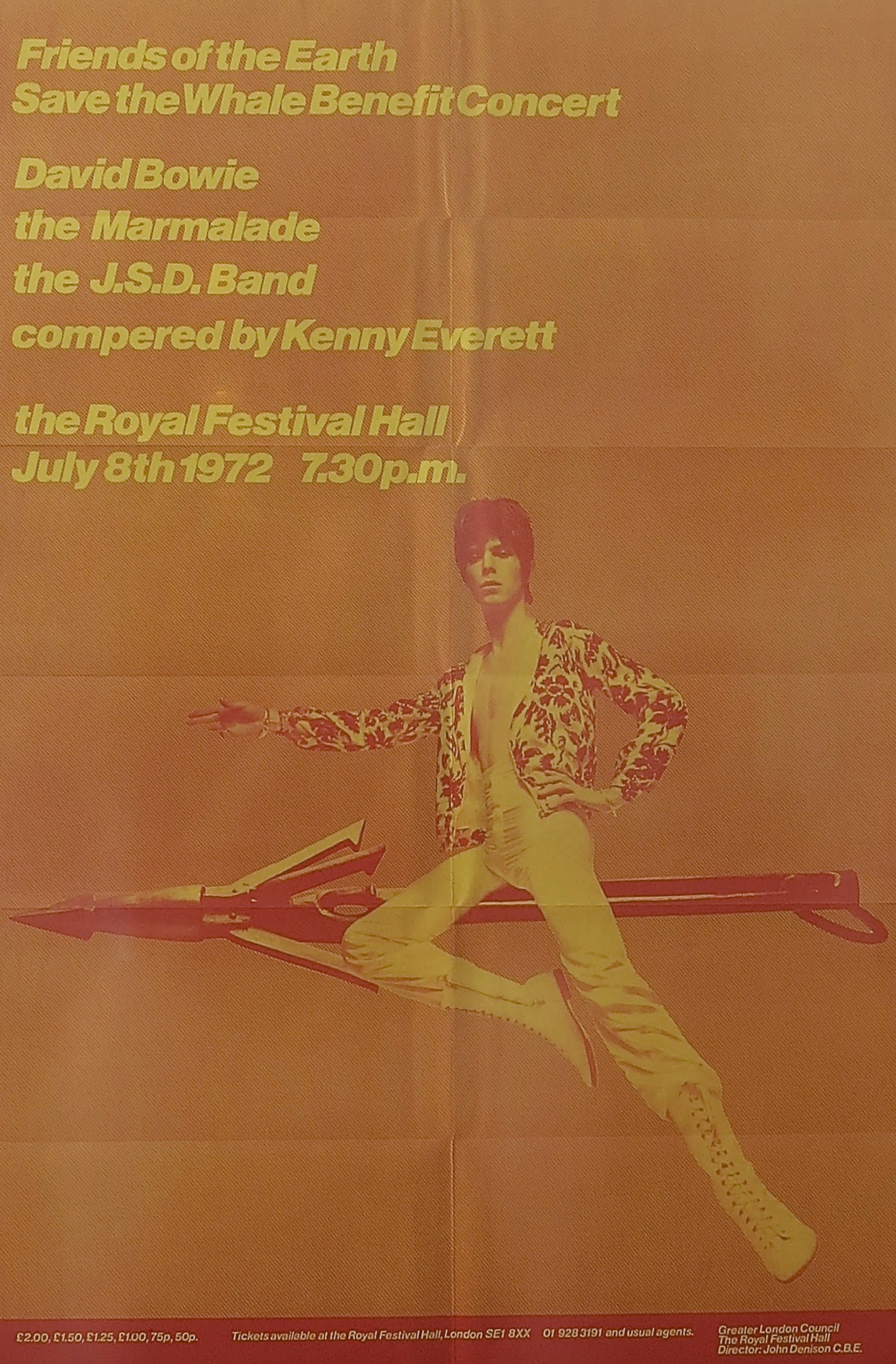 Poster of the 1972 concert at the Royal Festival Hall