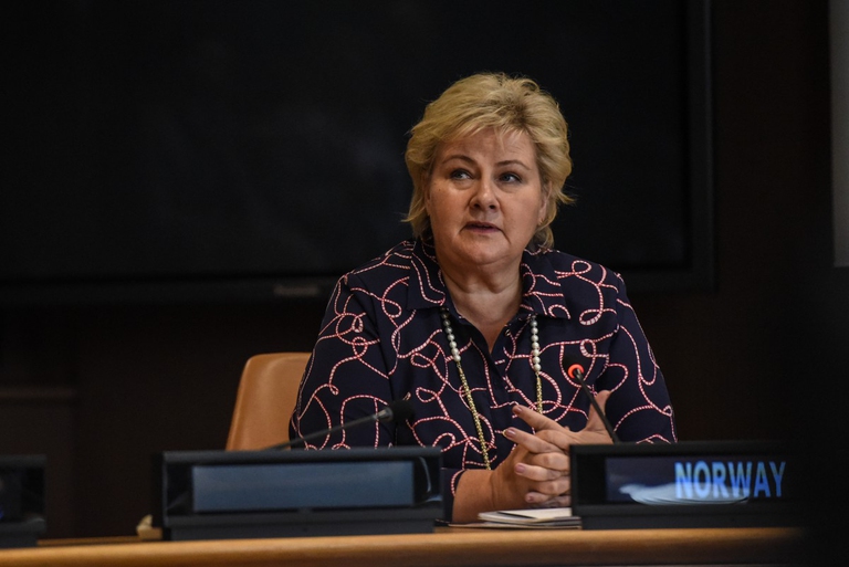 Erna Solberg, prima ministra della Norvegia