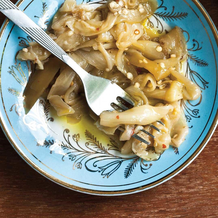 Piatto di melanzane sott'olio