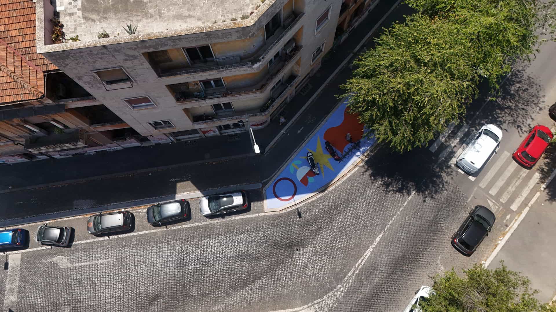 Asphalt art Alice Lotti