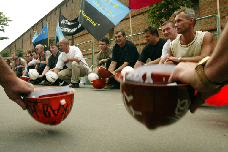 minatori protesta russia