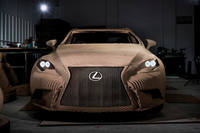 Lexus builds an elctric car made from laser-cut cardboard