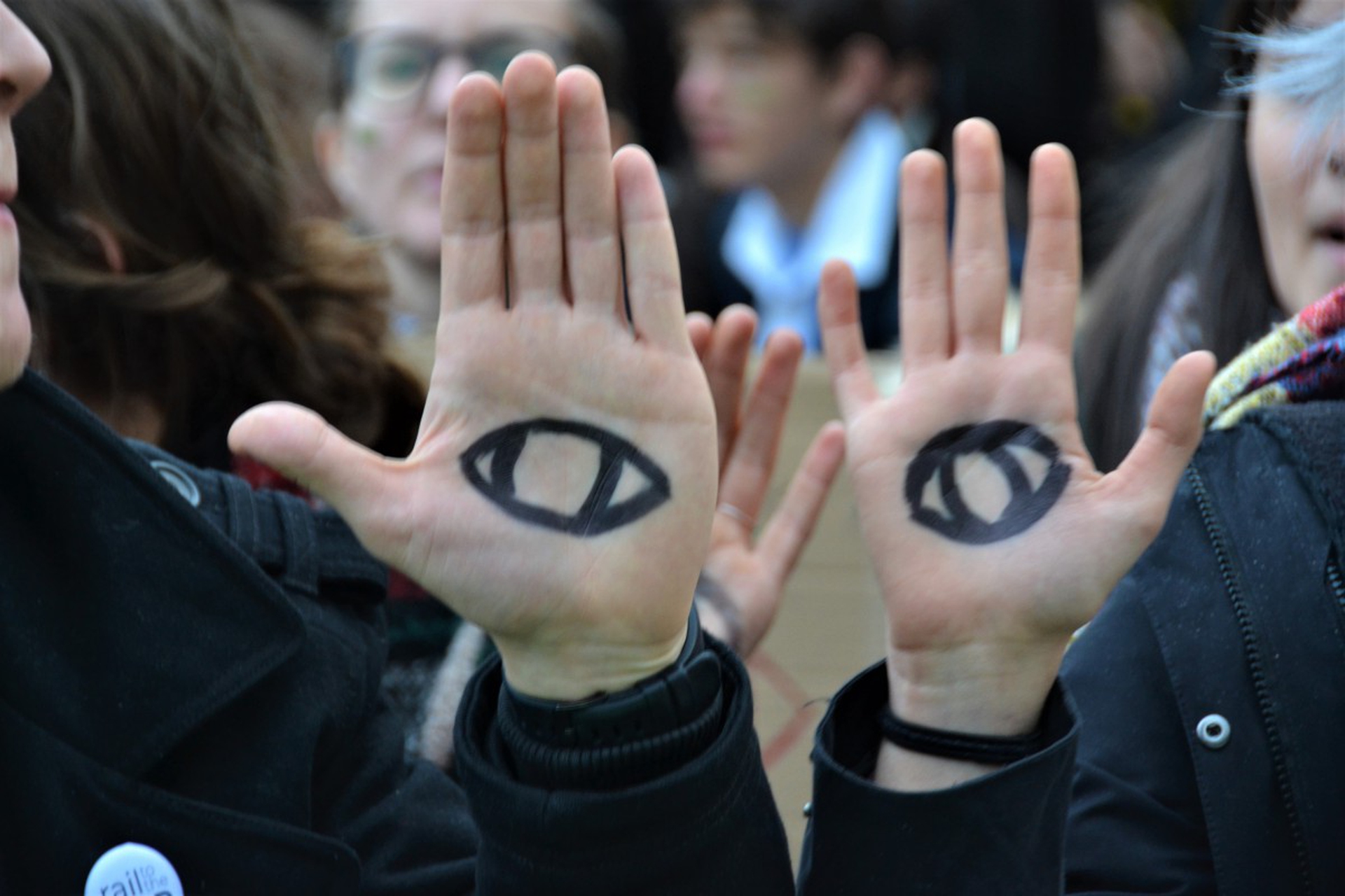 Activists protest at the COP25 in Madrid