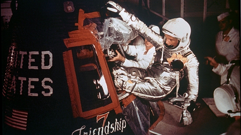 John Glenn entra nella capsula Friendship 7. © NASA/Getty Images