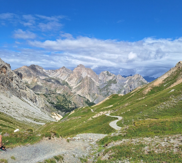 Il panorama appena sopra il Rifugio la Gardetta, Valle Maira