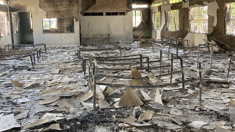 Houses burnt in Manipur