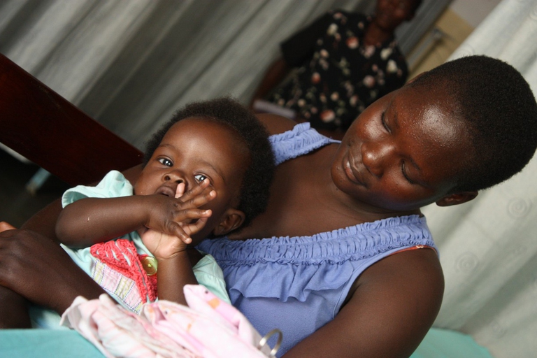 Mamma e bambino a Kalongo