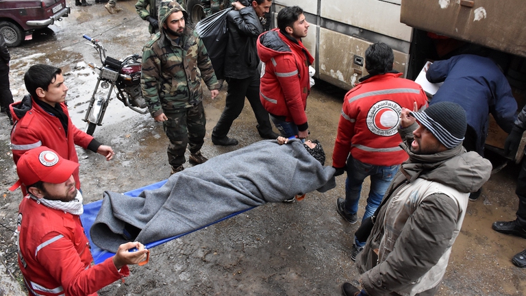 Siria Kefraya Foua evacuazione