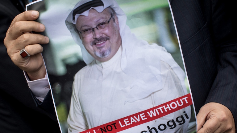 Manifestazione per Jamal Khashoggi Time person of the year 2018