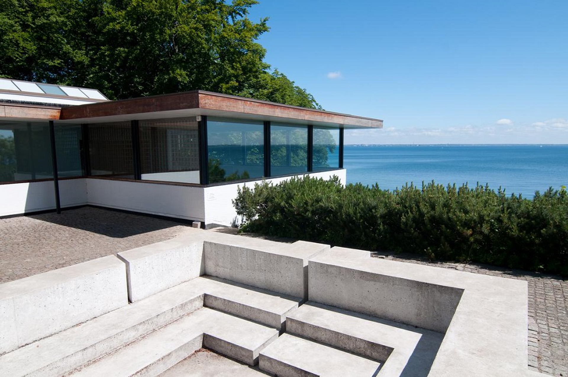 Louisiana Museum of modern art si affaccia sul mare