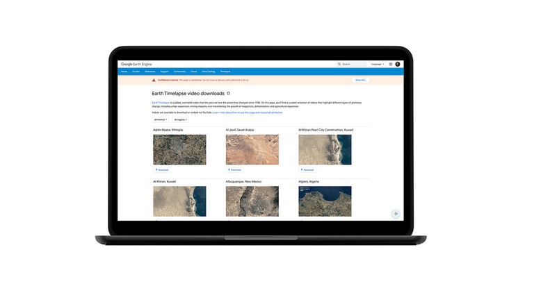 Timelapse in Google Earth